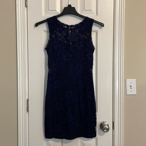 B. Darlin Navy Lace Dress, Size 9/10